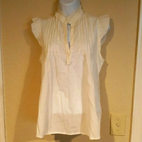 Gap, blouse, ruffled short sleeve,  ladies XS - Picture 1 of 6